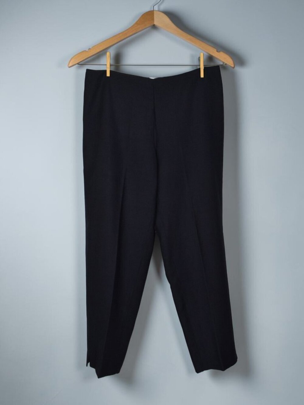 RALPH LAUREN BLACK LABEL COLLECTION CLASSICS 100% SILK DRESS PANTS BLACK